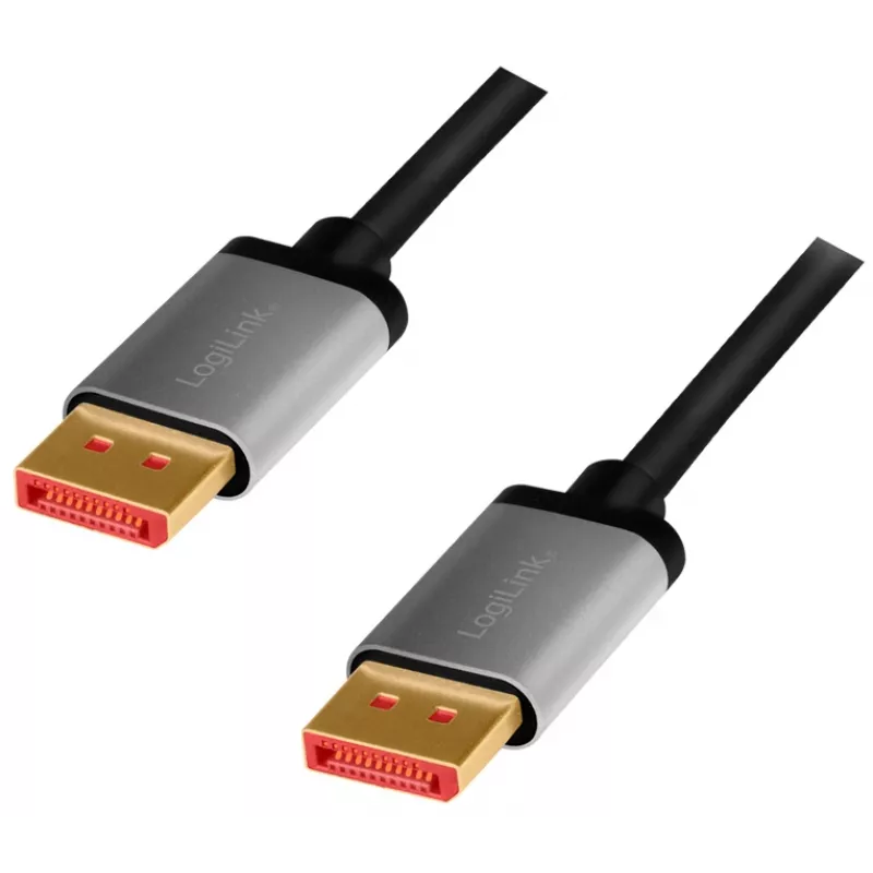 DisplayPort cable LogiLink CDA0105 2 m Black Grey