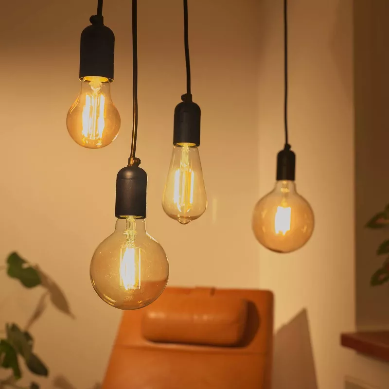 Smart bulb Denver LBF-404 Wi-Fi Black Transparent Energy Class F