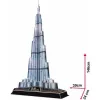 CubicFun L133H 3D puzzle Burj Khalifa (Light), 136 pieces, LED illuminated