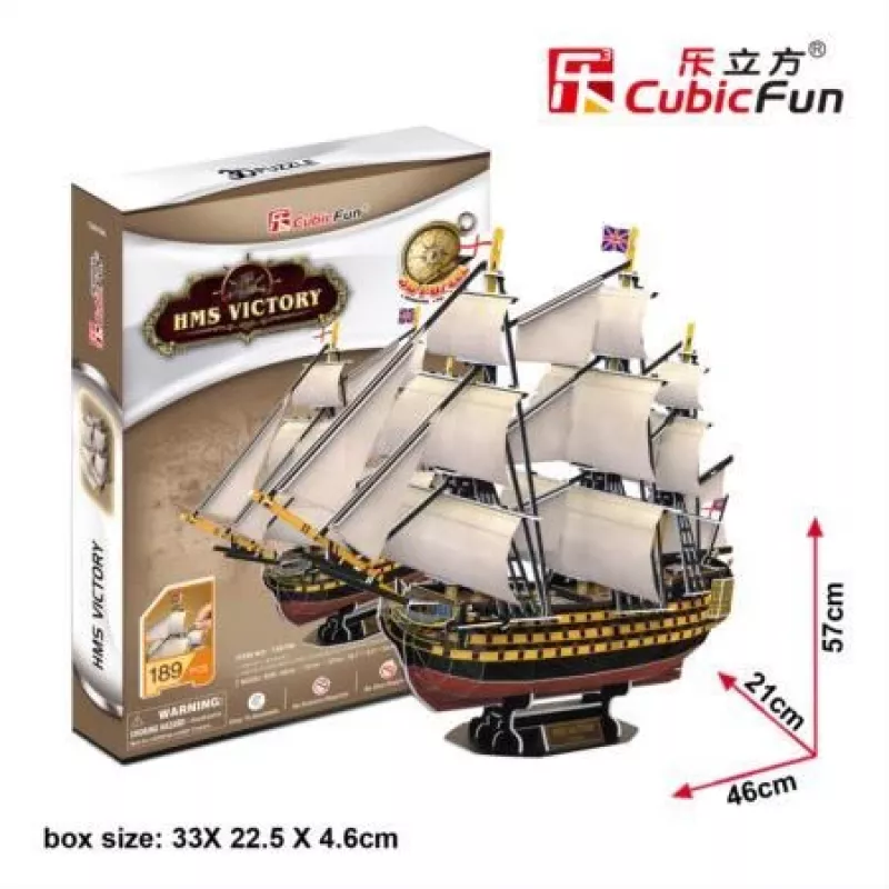 3D puzzle CubicFun HMS Victory