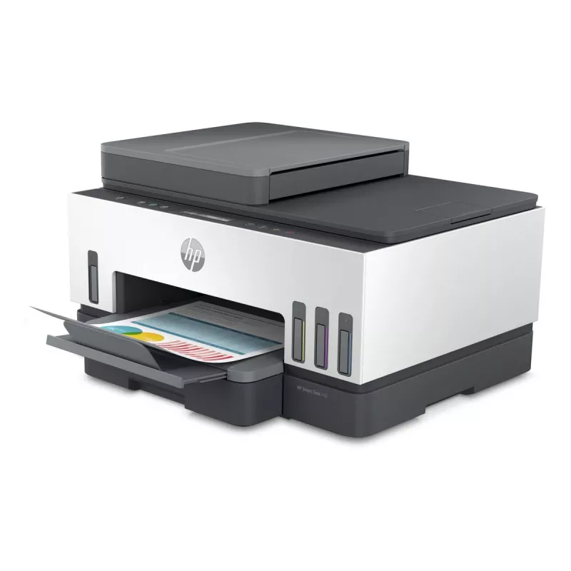 Impresora Multifuncional HP Smart Tank 750 Tinta Continua Color Wi-Fi Smart App duplex ADF Alimentador automatic
