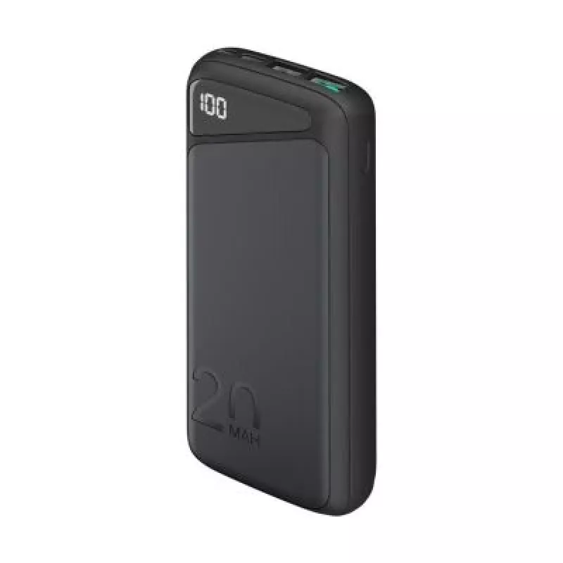 Fast-Charging-Powerbank 20.000 mAh (black, PD, Quick Charge 3.0, Super Charge)