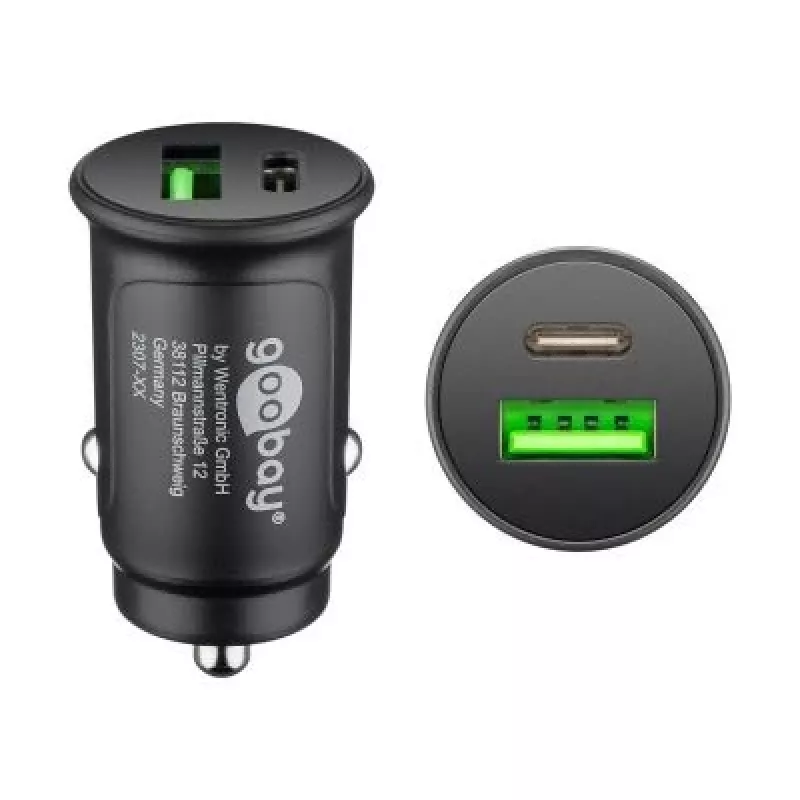 Goobay 59521 Mobile Device Charger Universal Black Cigar Lighter Fast Charging Auto