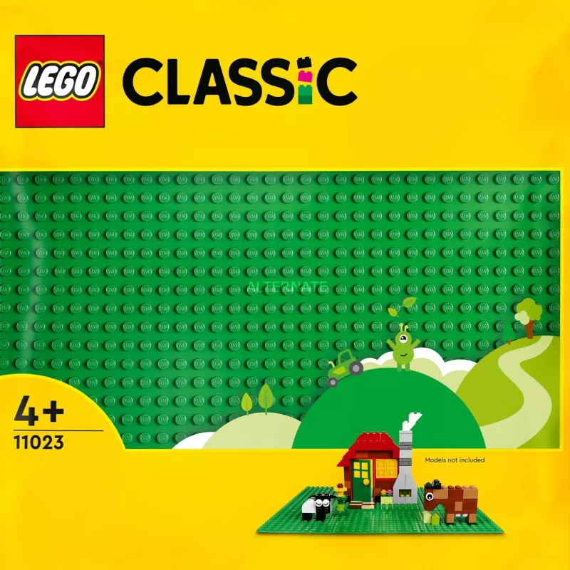 LEGO 11023 Classic Green Baseplate Square 32x32 Stud Building Grass Base Build and Display Board Set Single