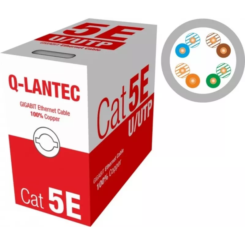 Q-LANTEC UTP Cable 4PR Cat.5e PVC 305m - Edycja LIMITOWANA (KIU5PVC305NC)