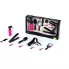 Theo Klein 10 Piece Mega brown Kids Hairstyling Beauty Kit Plastic Toy Set