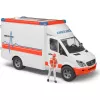 Bruder 1/16 Mercedes-Benz Sprinter Ambulance with Driver by Mercedes-Benz Sprinter Autotransporter with Roadster by Ages 4 Years +