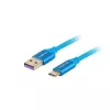 USB 2.0 cable LANBERG CA-USBO-21CU-0010-BL — USB A to USB C, 1 m, blue