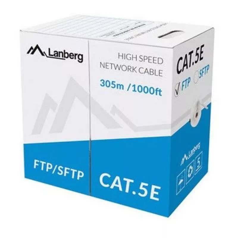 Networking cable Lanberg LCS5-11CU-0305-S RJ45 Cat5e 305 m Grey