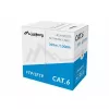 LANBERG networking cable Cat6 SFTP LCS6-11CU-0305-S, 305 m, 23 AWG, grey, PVC jacket