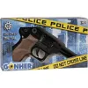 Metal toy police revolver Gonher 8-shot, metal construction, model 258441