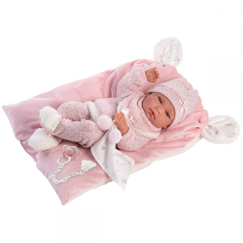 Llorens Nica 73860 Baby Doll on Blanket, 40 cm