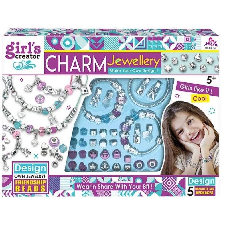 Bracelet making set Ascato 116105 with beads and tools for jewellery crafting