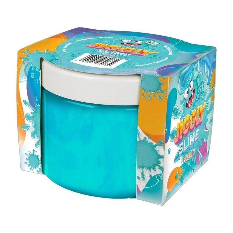 Slime TUBAN TU3593 turquoise pearl, 500 g tub — sensory play compound