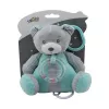 Music box TULILO Mint teddy bear 18 cm — mechanical musical toy, 18 cm height