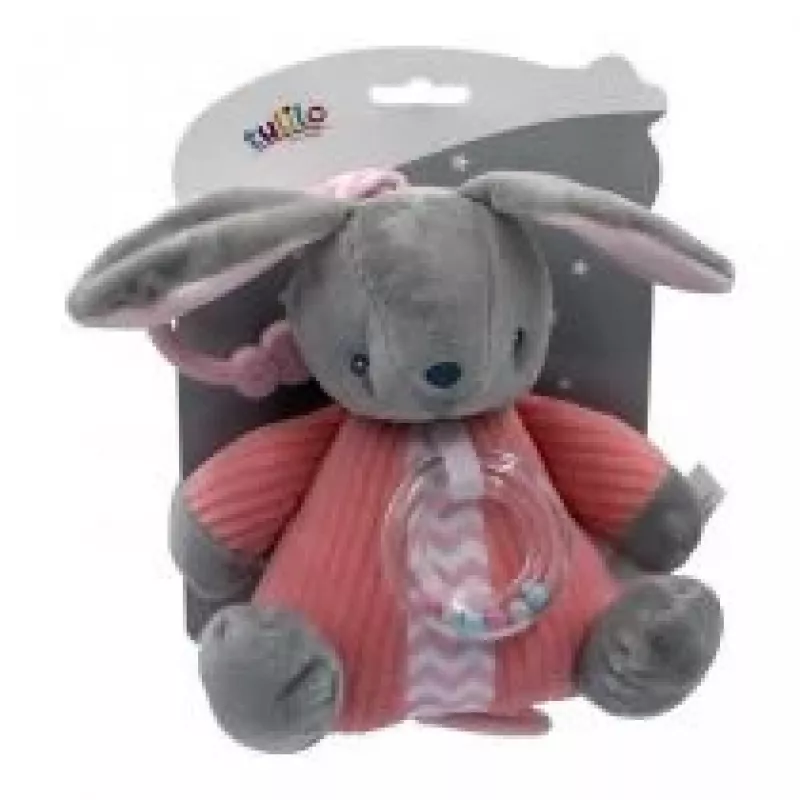 Music box TULILO Bunny 9115, plush musical toy, 18 cm height