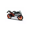 Die-cast Maisto motorcycle model KTM RC390 1:18 scale with display stand