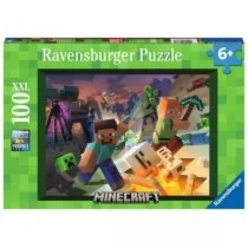 Jigsaw puzzle Ravensburger Minecraft 100 pcs Video game