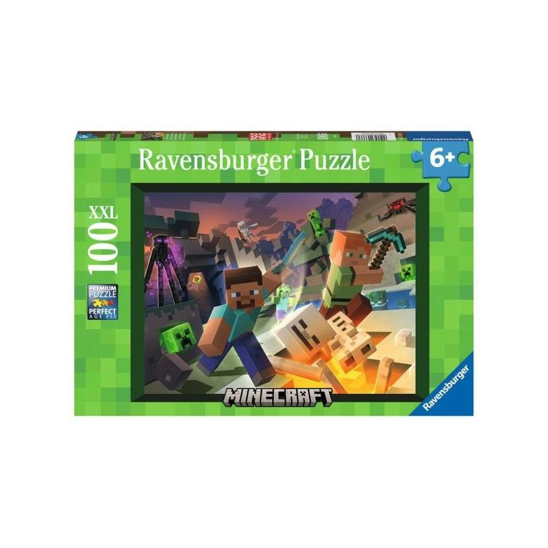 Jigsaw puzzle Ravensburger Minecraft 100 pcs Video game
