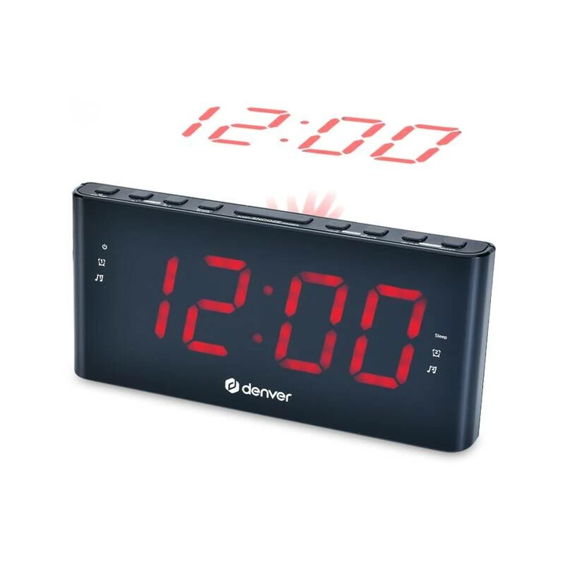 Denver CPR-710 alarm clock Digital alarm clock Black