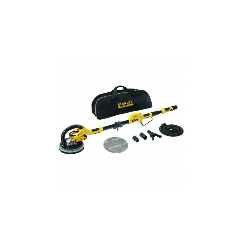 Disc sander STANLEY SFMEE500S 750 W, adjustable speed, telescopic handle, soft grip, black/yellow