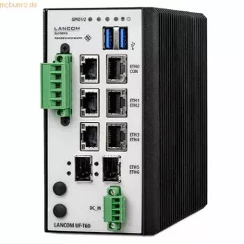 LANCOM R&S Unified Firewall UF-T60 - Firewall - 7 Ports - GigE - DC-Power Supply