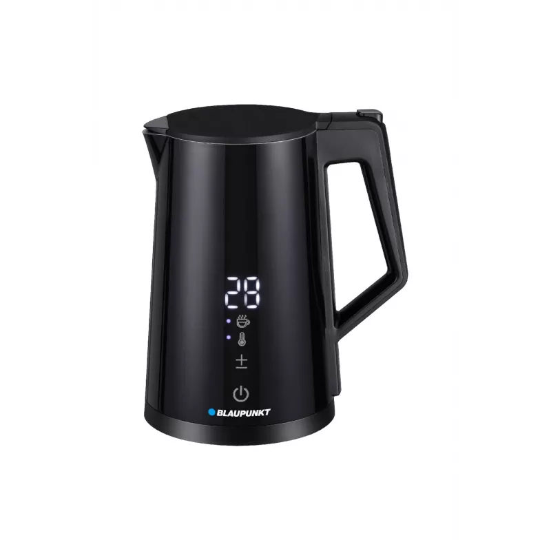 Electric kettle BLAUPUNKT EKD601, 1.7 L, 2200 W, adjustable 40–100 °C, black, stainless steel