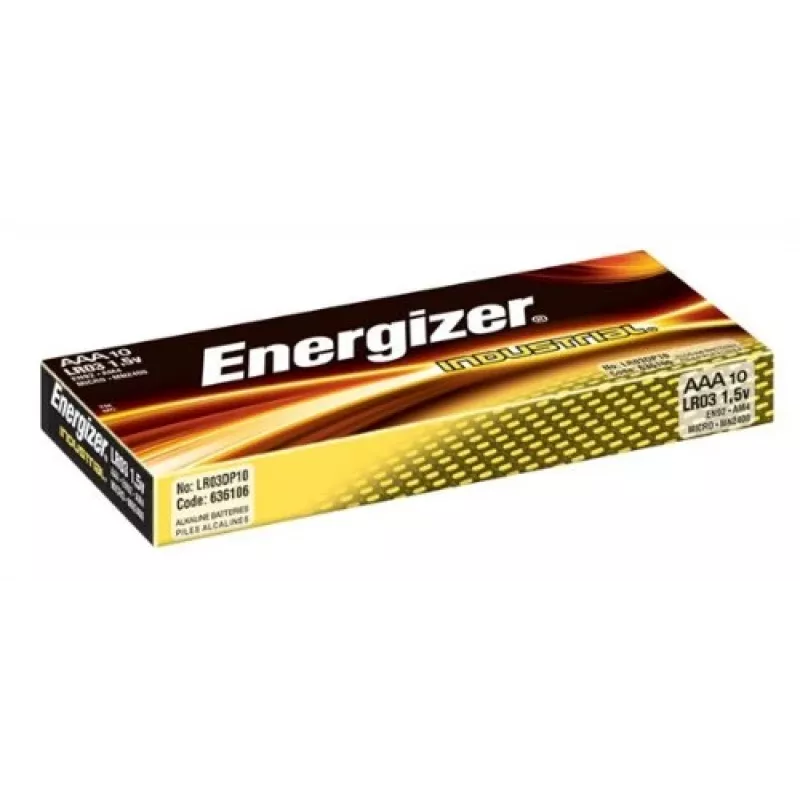 Energizer Industrial AA Alkaline Batteries - 6x Packs of 10 + 6x Free Packs of 10