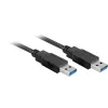 Wentronic Goobay USB 3.0 SuperSpeed Cable, Black, 3 m - USB 3.0-Plug (Type A) > USB 3.0-Plug (Type A) (93929)