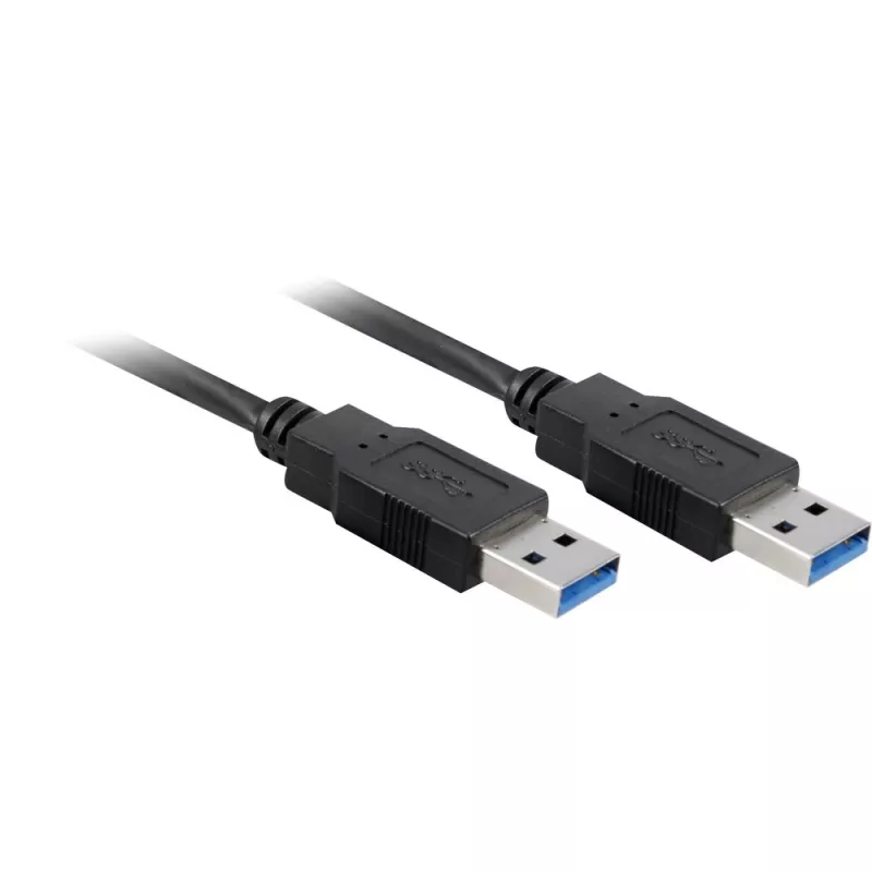 Wentronic Goobay USB 3.0 SuperSpeed Cable, Black, 3 m - USB 3.0-Plug (Type A) > USB 3.0-Plug (Type A) (93929)