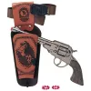 Toy metal cowboy revolver Pulio 155150/0 with detachable holster, single-action replica