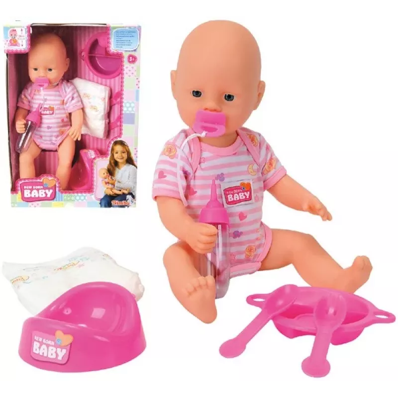 Baby doll SIMBA New Baby Born Bobas 105032533 – rubber body, newborn size