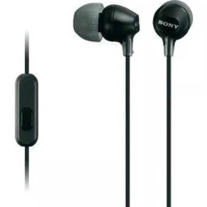 Sony MDR-EX15AP, Wired, 8 - 22000 Hz, Calls/Music, 3 g, Headset, Black