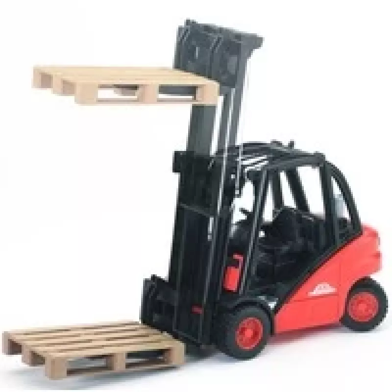 Fork Lift Bruder Linde H30D with 2 Pallets