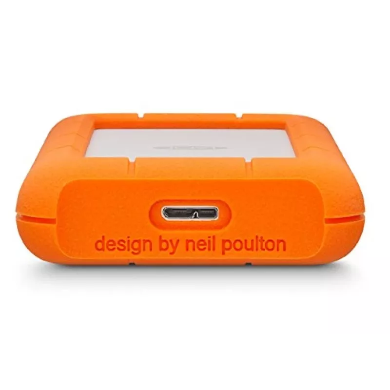 LaCie Rugged Mini External Hard Drive 4 TB 5400 RPM Micro-USB B 3.2 Gen 1 (3.1 Gen 1) Orange