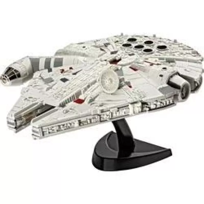 Revell 03600 Star Wars Millennium Falcon (Han Solo) 1:241 Scale Unbuilt/Unpainted Plastic Model Kit Without Glue Paint & Brush