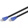network cable RJ45 Outdoor Goobay Category 6 UTP (U/UTP) Straight 50m (Black), Black