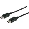 Connection Cable DisplayPort with snaps 1080p 60Hz FHD Type DP / DP M / M black 1m