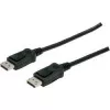Connection Cable DisplayPort with snaps 1080p 60Hz FHD Type DP / DP M / M black 3m