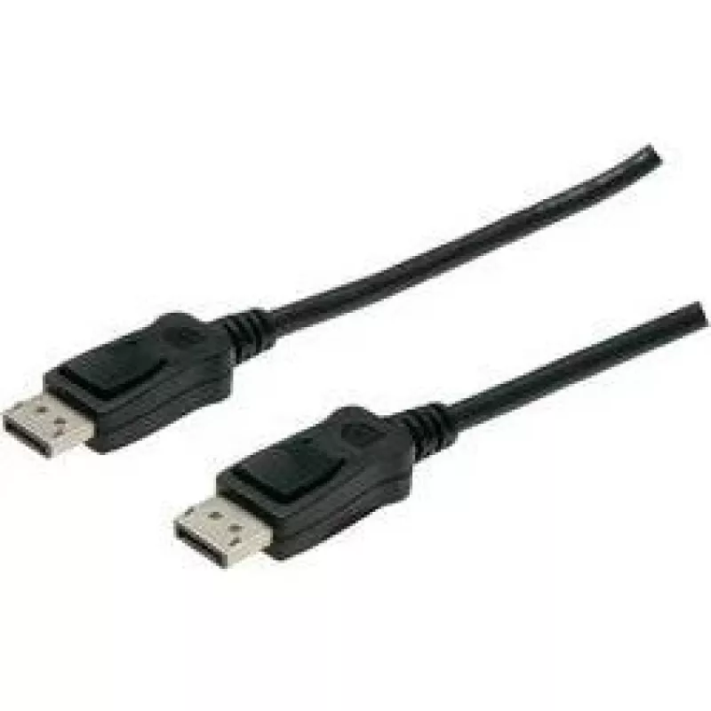 Connection Cable DisplayPort with snaps 1080p 60Hz FHD Type DP / DP M / M black 3m