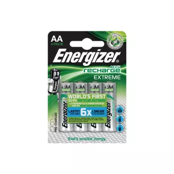 Energizer ACCU Recharge Extreme NiMH AA Rechargeable Batteries 2300mAh 4 Pack