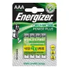ENERGIZER BATTERY Accu Recharge Power Plus 700 mAh AAA HR3/4 Rechargeable, 4 pieces