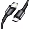 Baseus High Density Braided Cable Type-C to Lightning, PD, 20W, 1m (Black)