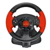 Steering wheel ESPERANZA EG103 gaming controller — PC/PS2/PS3, 13 buttons, vibration, accelerometer, black/red
