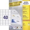 Avery Zweckform 3651 Universal Labels 52.5 X 29.7 Mm 100 Sheets White