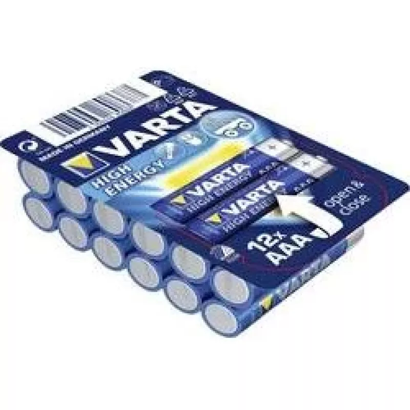Varta 4903301112 LONGLIFE Power AAA Batteries 1.5V 12 Pack