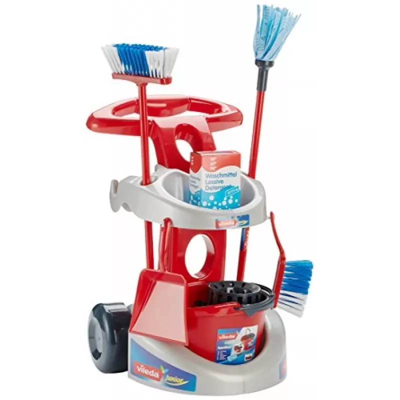 Vileda cleaning trolley with accessories