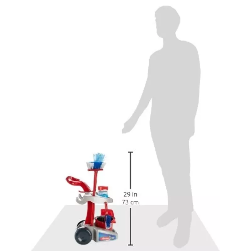 Vileda cleaning trolley with accessories