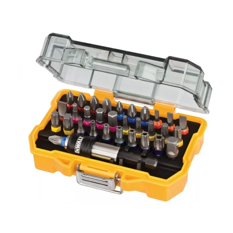 Torque screwdriver DeWalt DT7969 — adjustable torque, ergonomic grip, Phillips/Pozidriv/Slot/Torx bits included