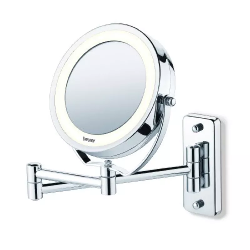 Illuminated cosmetics mirror Beurer BS59 diameter 11 cm silver